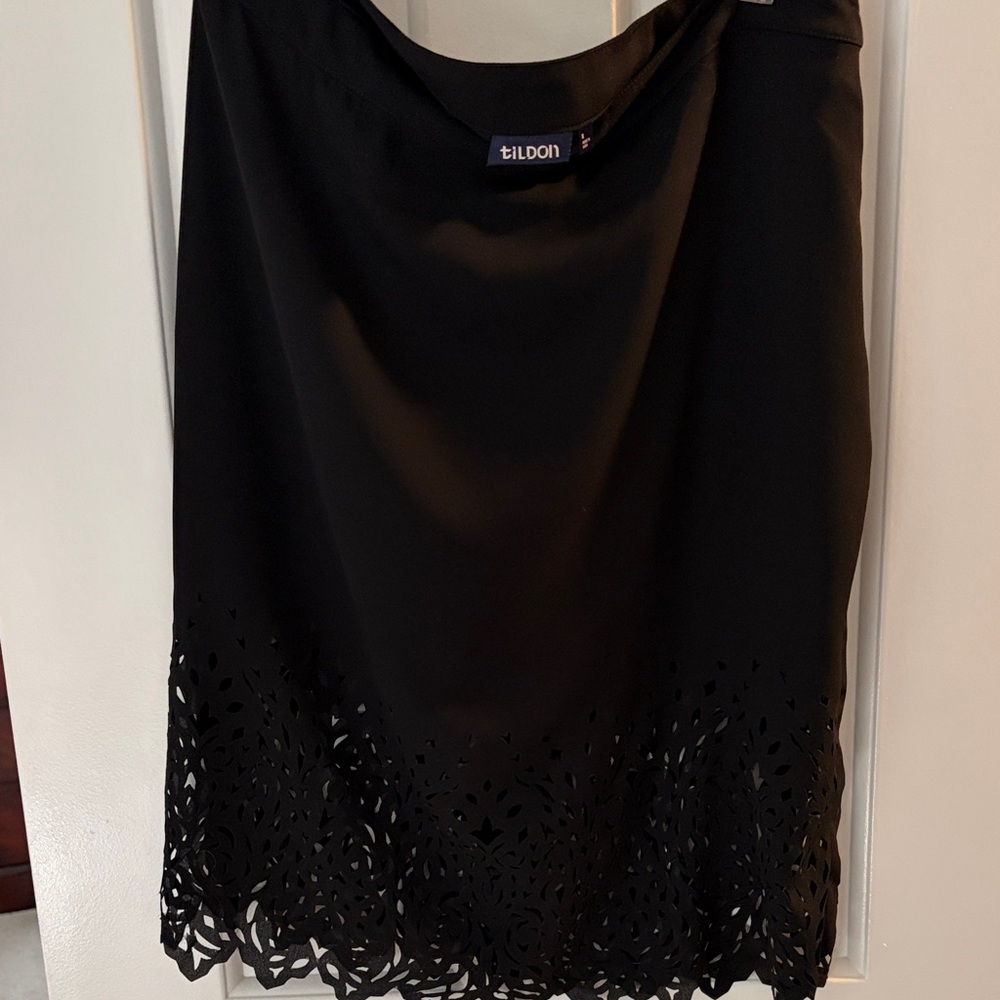 Elegant Black Cutout Pencil Skirt